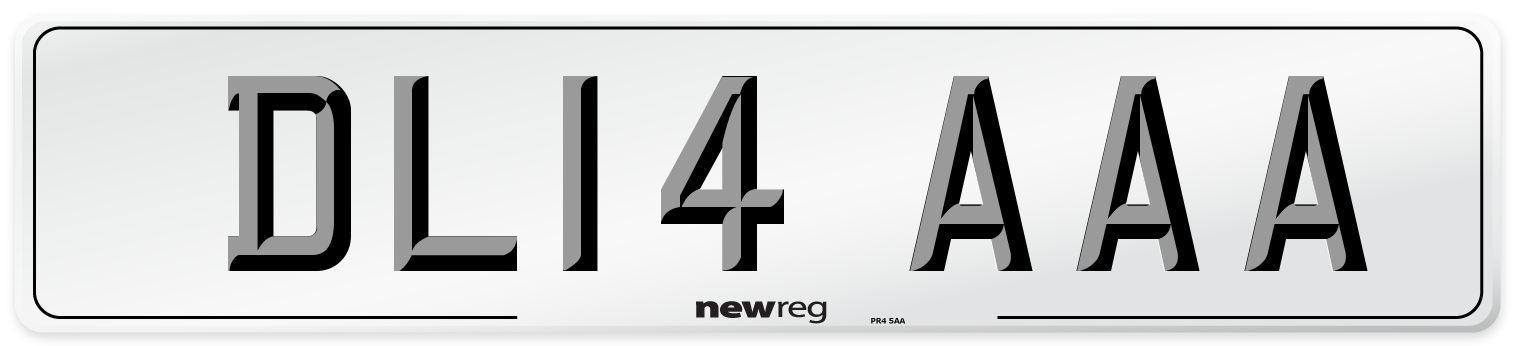 DL14 AAA Number Plate from New Reg